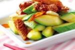 回鍋肉翠肉瓜 ( Zucchini with Sliced Pork in Sichuan Style )